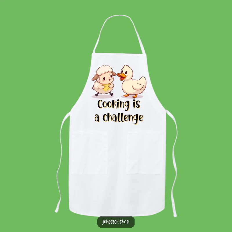 Funny Sheep Herding Apron: Hilarious Kitchen Wear for Patient Cooks