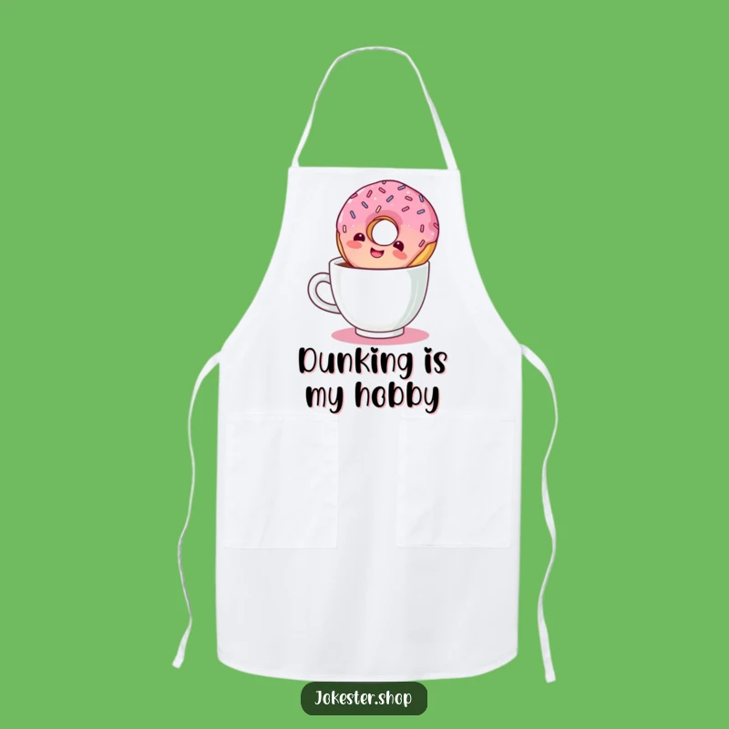 Funny Giggling Donut Apron: Cook Up Smiles and Delicious Treats