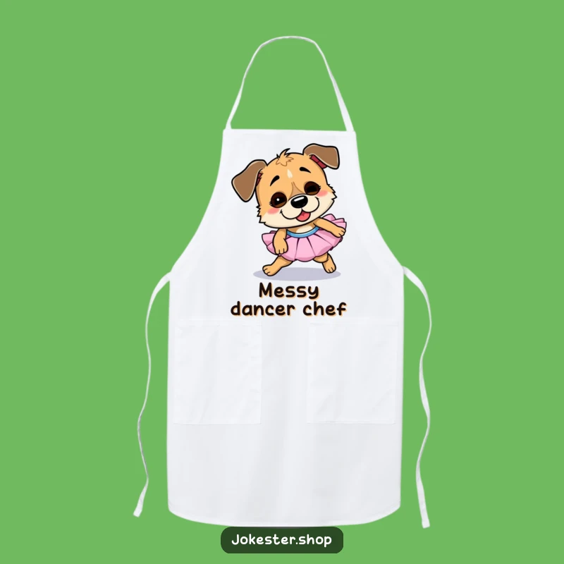 Funny Dog Tutu Kitchen Apron - Goofy Chef Accessory
