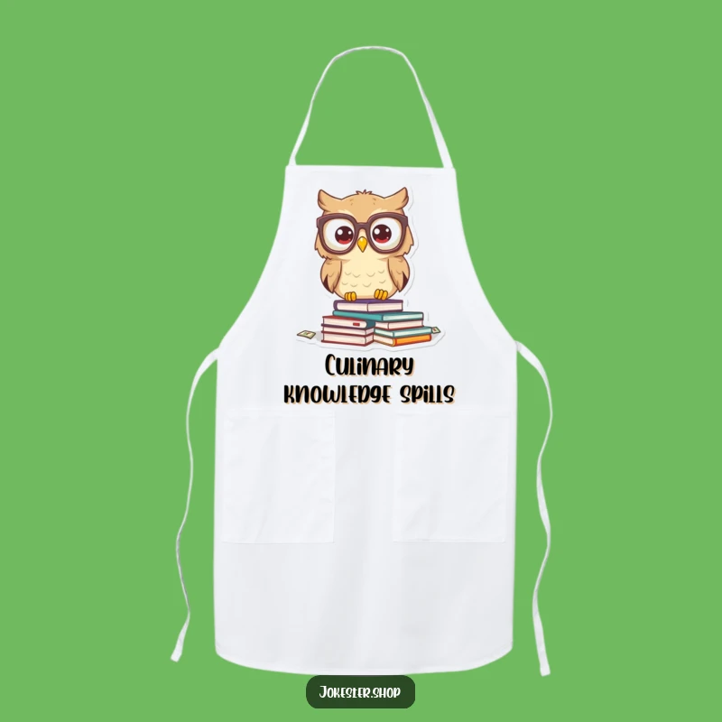 Funny Owl Librarian Apron: Hilarious Kitchen Wear for Bookish Cooks