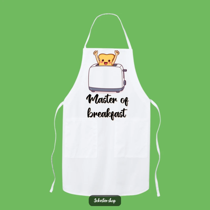 Funny Toast Triumph Apron - Cook with Victory, Cheerful Funny Gift