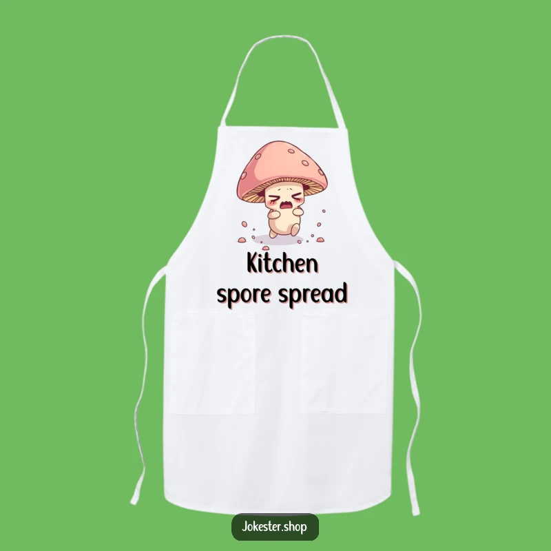 Funny Mushroom Apron - Tripping Spore Character Kitchen Wear Funny Gift