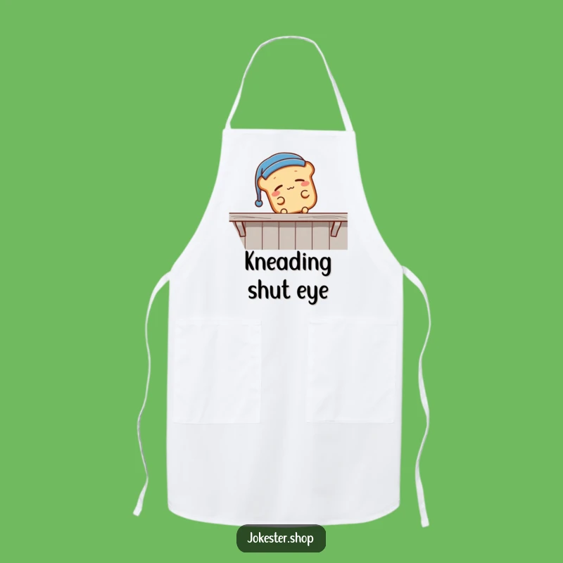 Funny Sleepy Bread Falling Apron - Kitchen Nap Time Cartoon Gift!