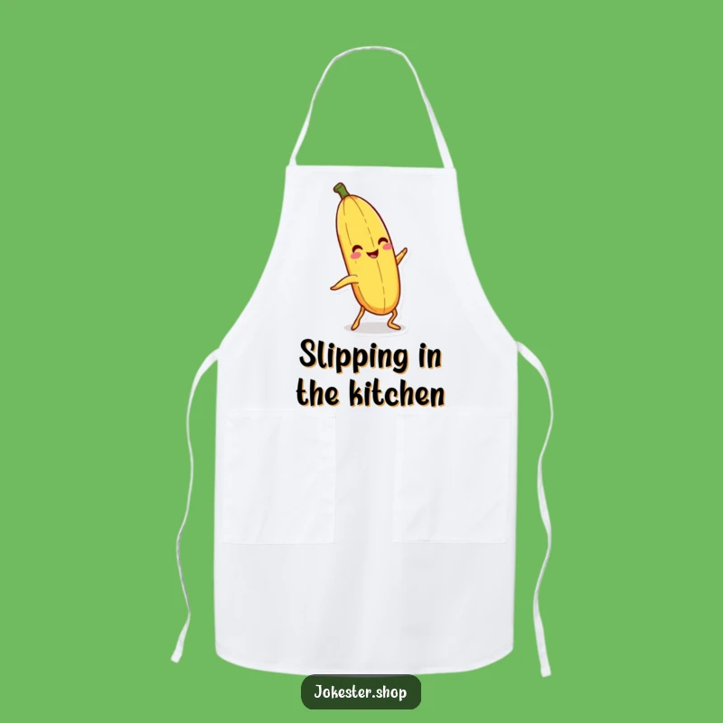 Funny Banana Peel Apron: Slipping Character Protection for Kitchen Comedy