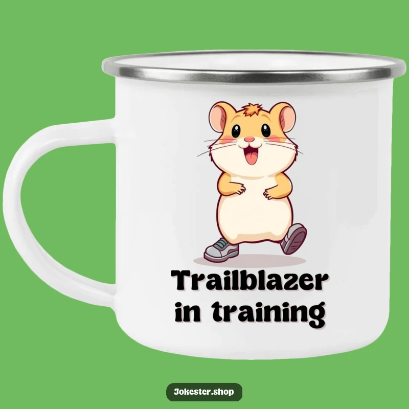 Funny Hamster Camp Mug: Durable & Hilarious Gift for Outdoor Adventures