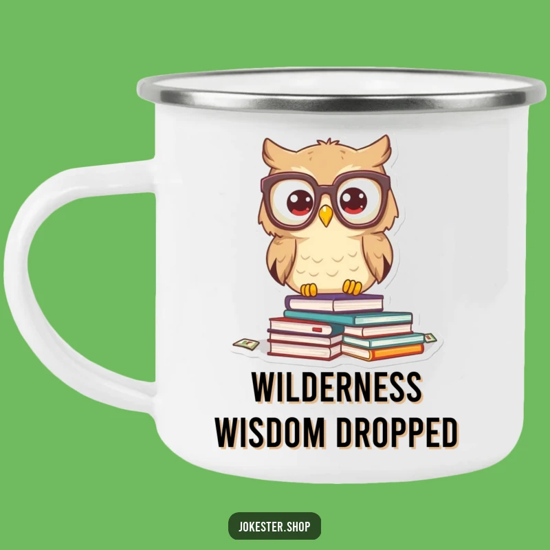 Funny Owl Glasses Camping Mug: Hilarious Outdoor Gear for Bookish Adventures