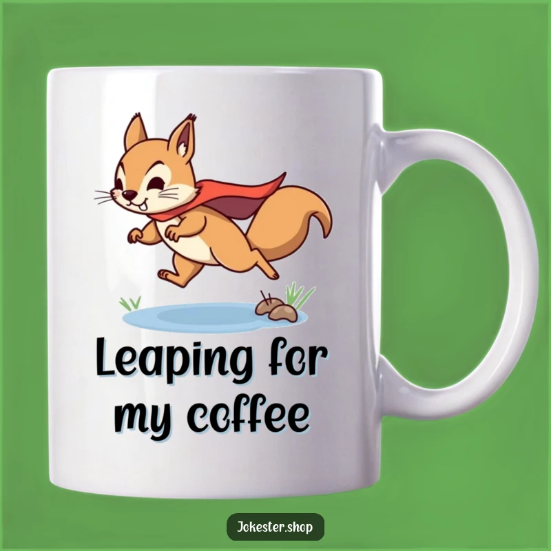 Funny Determined Squirrel Mug - Heroic Gift for Coffee Lovers