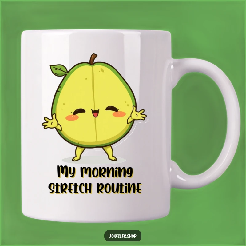 Funny Avocado Split Mug: Hilarious Confident Fruit for a Perfect Quirky Gift