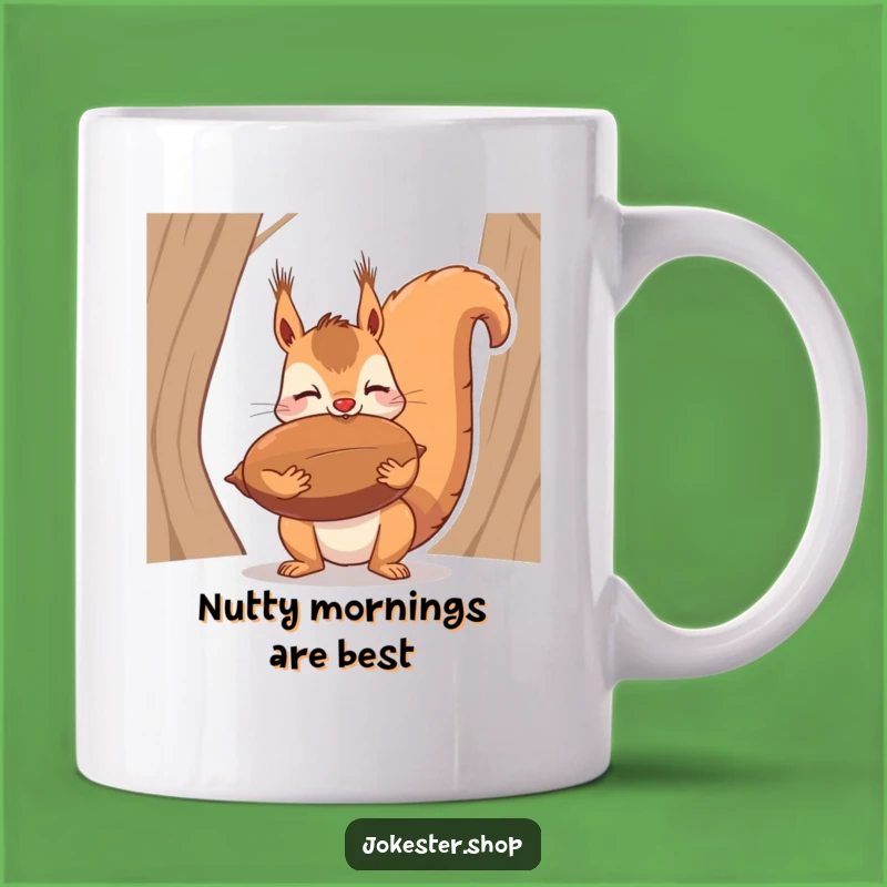 Funny Squirrel Nut Balance Mug - Hilarious Acrobat Collector's Item Gift