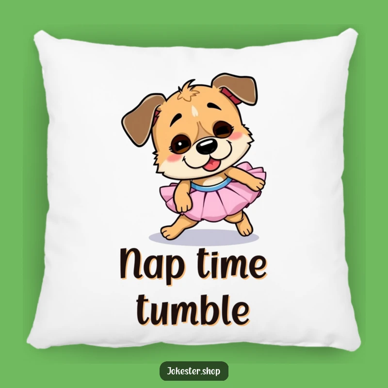 Cute Funny Dog Tutu Pillow - Goofy Accent Cushion