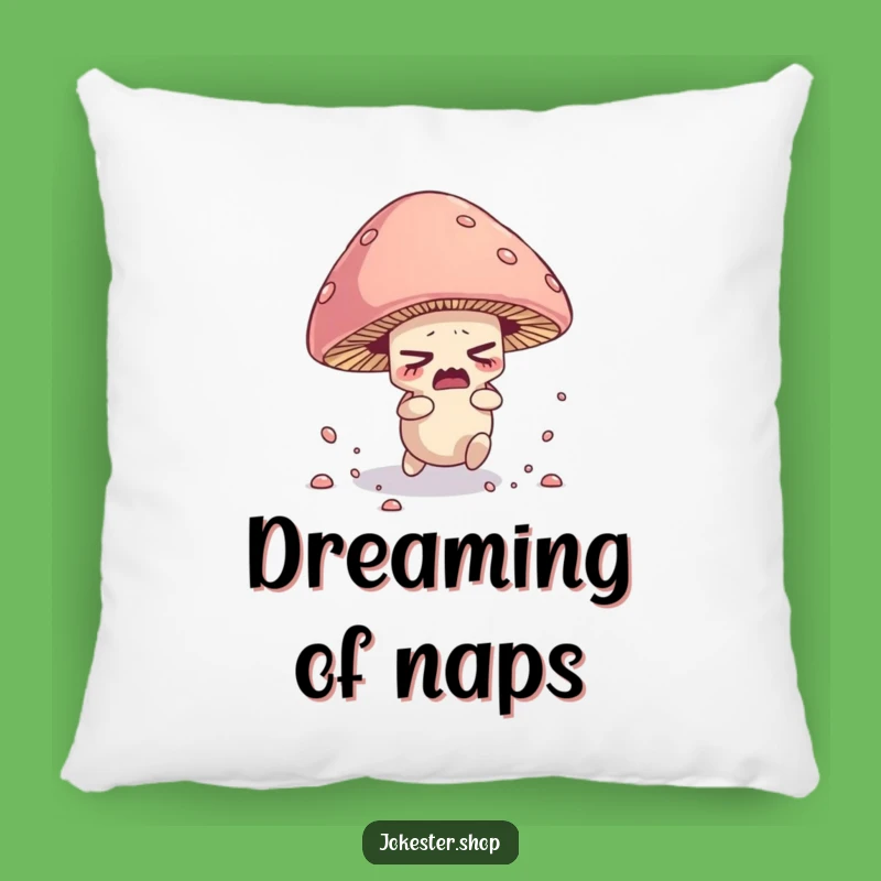 Funny Mushroom Pillow - Tripping Spore Character Cushion for Cozy Humor Funny Gift