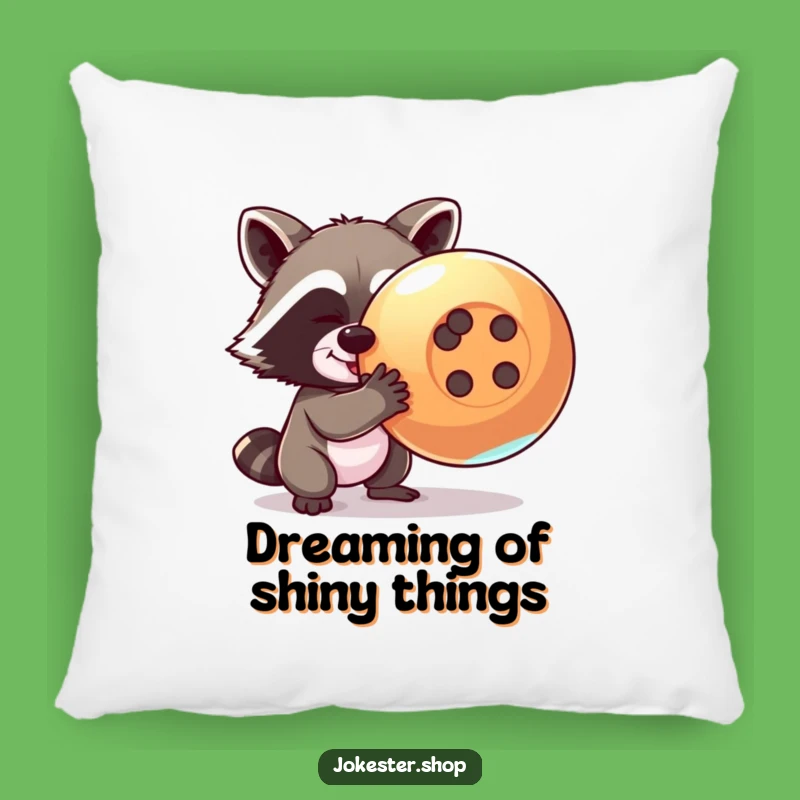 Funny Raccoon Pillow: Cozy Mischief Comfort, Perfect Gift!