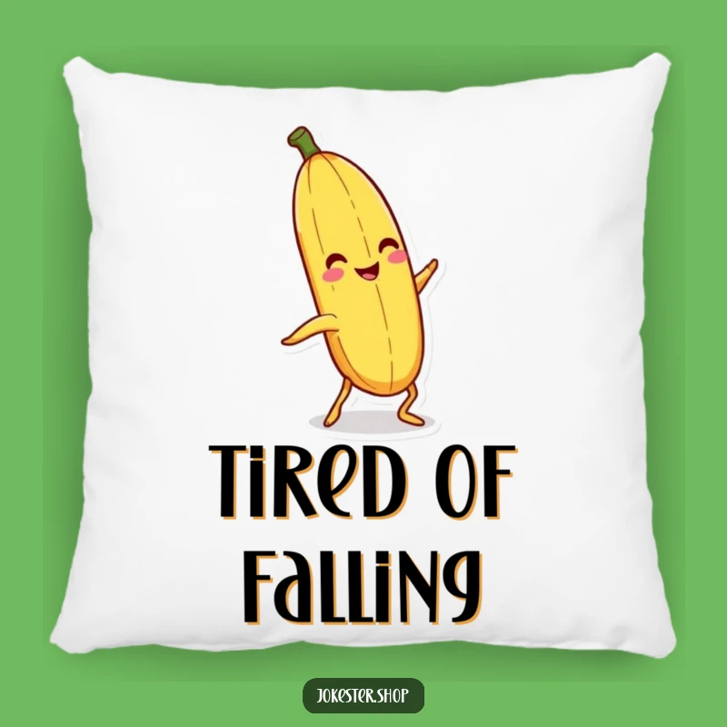 Funny Banana Peel Pillow: Cozy Cushion with Hilarious Slipping Character