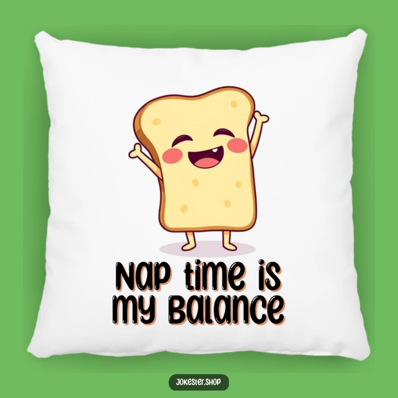 Funny Toast Handstand Wobble Pillow, Comfy and Amusing Decor