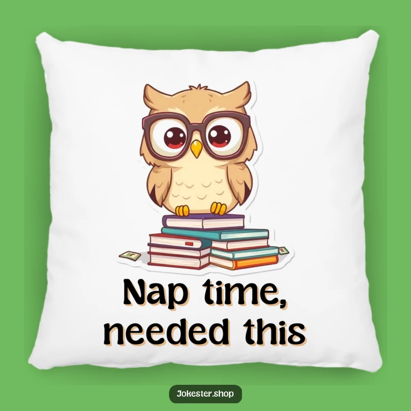 Funny Owl Book Pillow: Cozy, Hilarious Accent for Reading Nooks