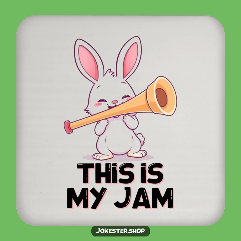 Funny Rabbit Kazoo Coaster: Hilarious Protection for Your Surfaces