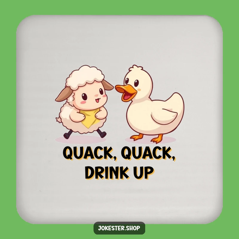 Funny Sheep Duck Coaster: Hilarious Protection for Your Surfaces