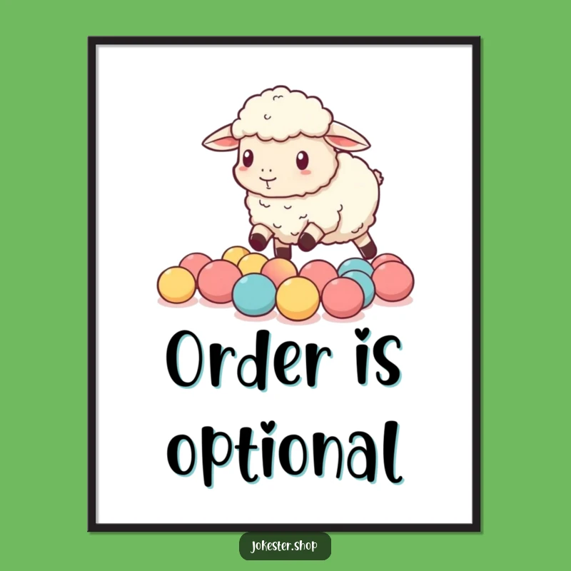 Funny Sheep Herding Poster: Hilarious Wall Art & Unique Funny Gift