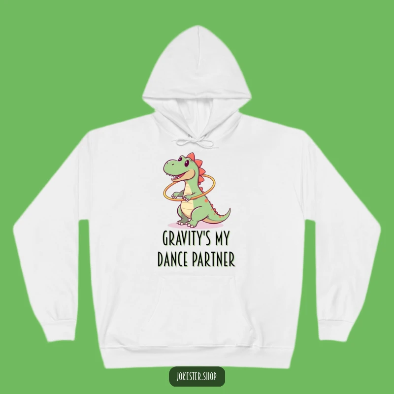 Funny Dinosaur Hula Hoop Fail Hoodie, Cozy and Hilarious Gift for Anyone