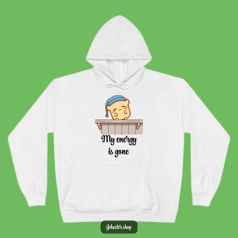 Funny Sleepy Bread Falling Hoodie - Ultimate Cozy Nap Gift!