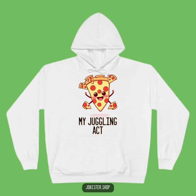 Funny Smiling Pizza Hoodie - Cozy Foodie Fun, Perfect Humorous Gift