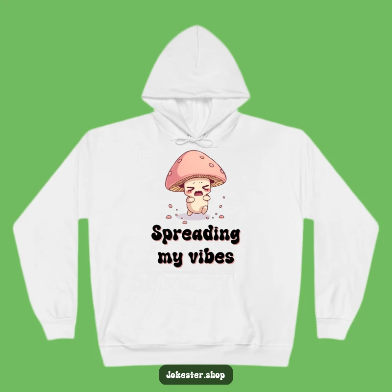 Funny Mushroom Hoodie - Tripping Spore Character Cozy Sweatshirt Funny Gift