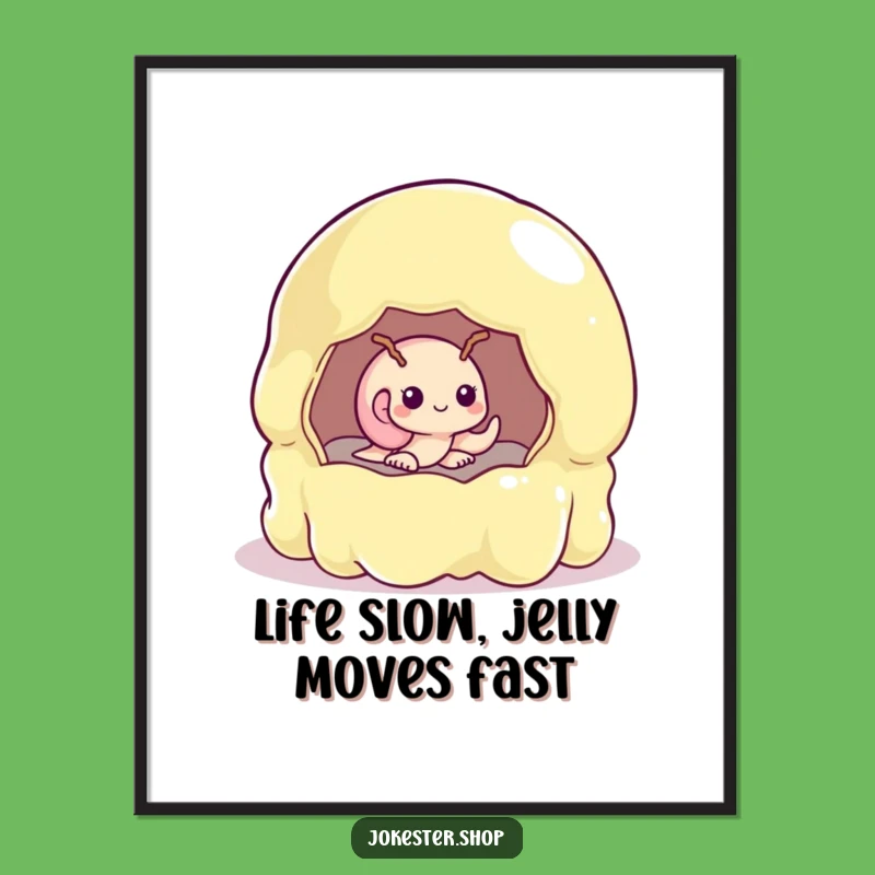 Free Printable Wall Art: Funny Shy Snail Jelly Mold Downloadable Decor!