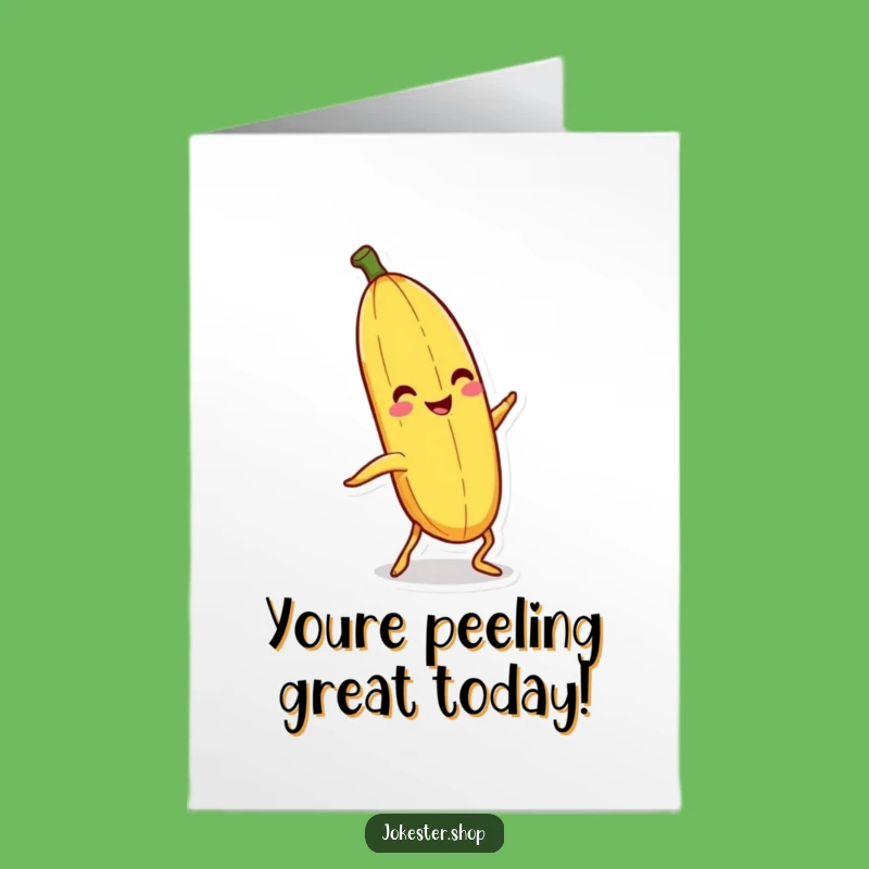 Free Printable Slipping Banana Congrats Card: Funny DIY Downloadable Hilarious Oops Art