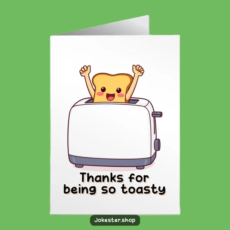 Free Printable Thank You Card: Triumphant Toast Funny Downloadable Appreciation!