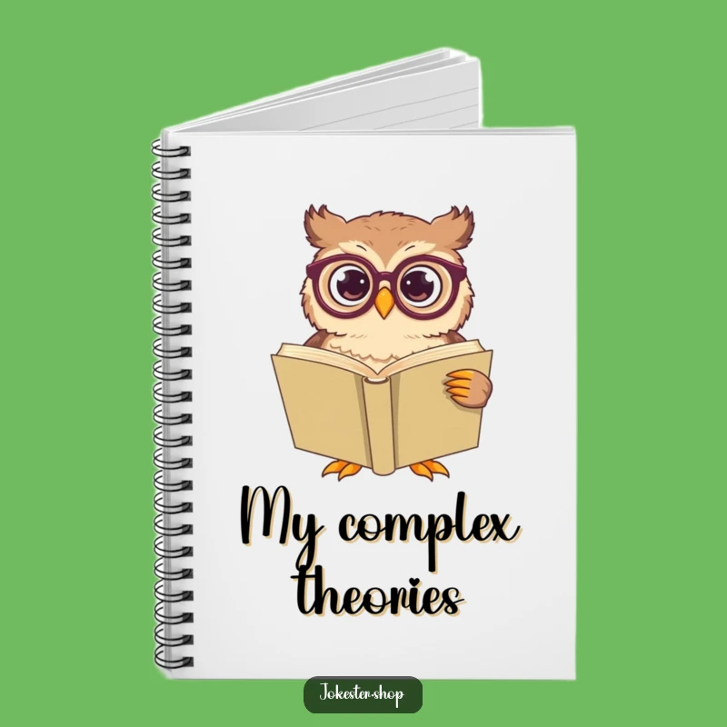 Funny Confused Owl Reading Notebook - Hilarious Bookworm Journal Gift