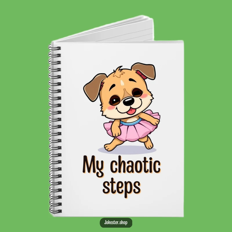 Funny Dog Tutu Notebook - Goofy Journal for Ideas
