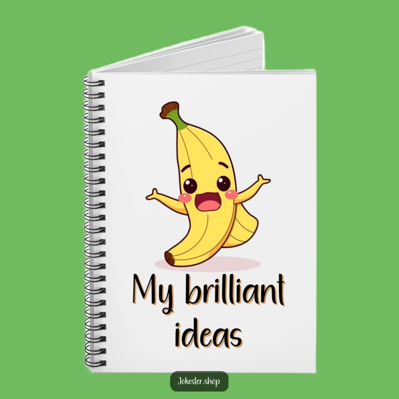 Funny Banana Peel Notebook - Hilarious Cartoon for Jotting Laughs