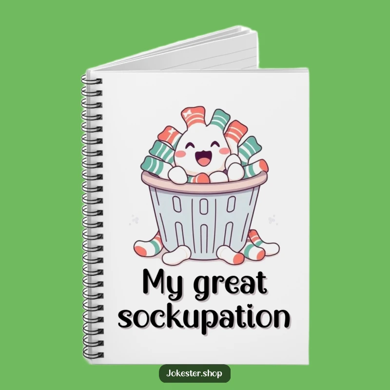 Funny Sock Escape Notebook - Hilarious Journal for Laundry Day Thoughts