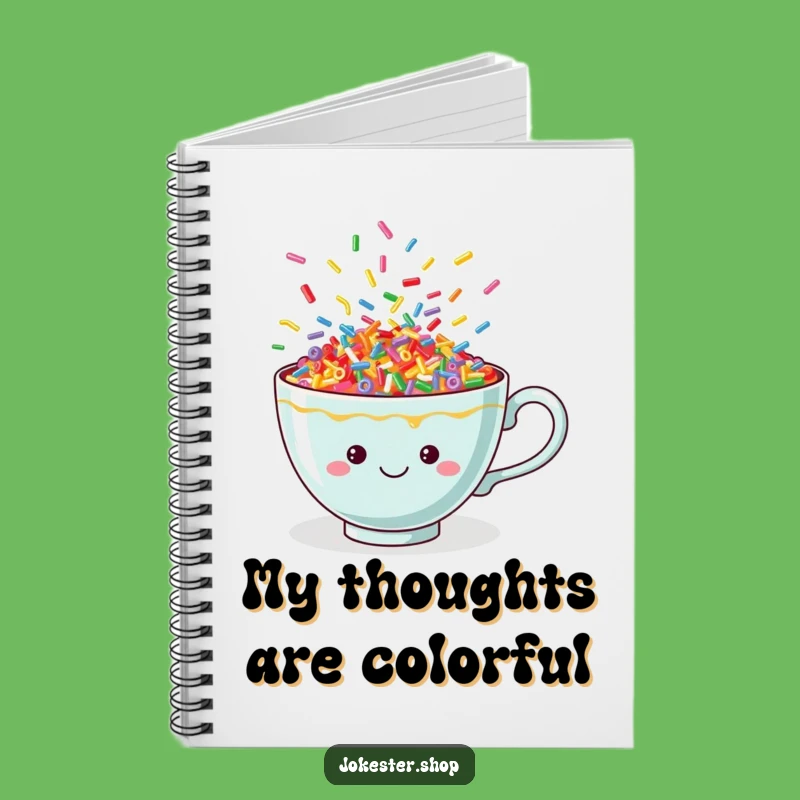 Funny Sprinkle Teacup Notebook: Jot Down Ideas with this Cheerful, Colorful Journal