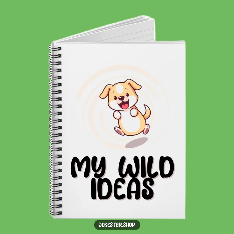 Funny Bewildered Dog Notebook - Dizzy Thoughts, Great Humorous Gift Journal