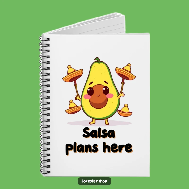 Funny Avocado Fiesta Notebook - Journal for Notes, A Funny Gift