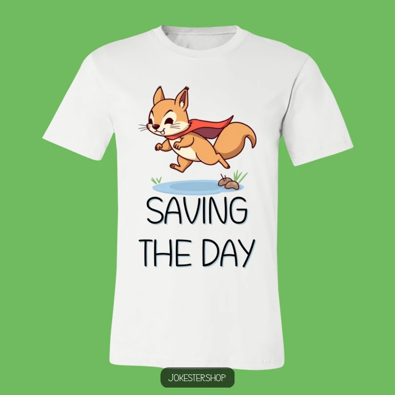 Funny Squirrel Superhero T-Shirt - Motivational Gift Idea