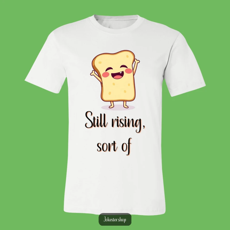 Funny Giggling Toast Handstand T-Shirt, Wear Your Breakfast Humor
