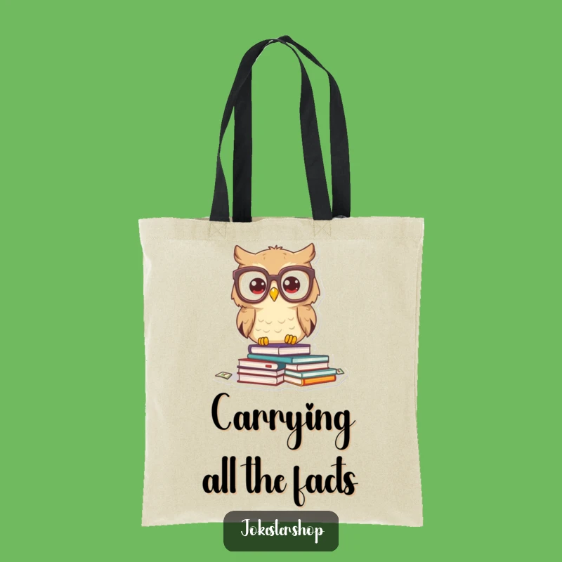 Funny Owl Books Tote Bag: Hilarious Accessory for Carrying Your Literary Treasures