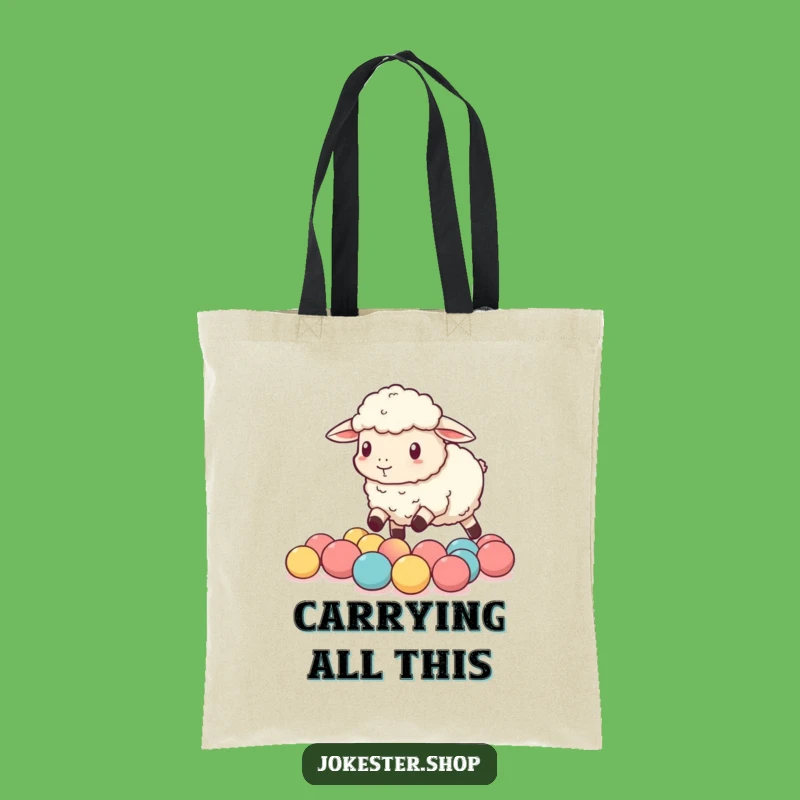 Funny Sheep Grocery Tote: Durable & Hilarious Gift for Organized Chaos