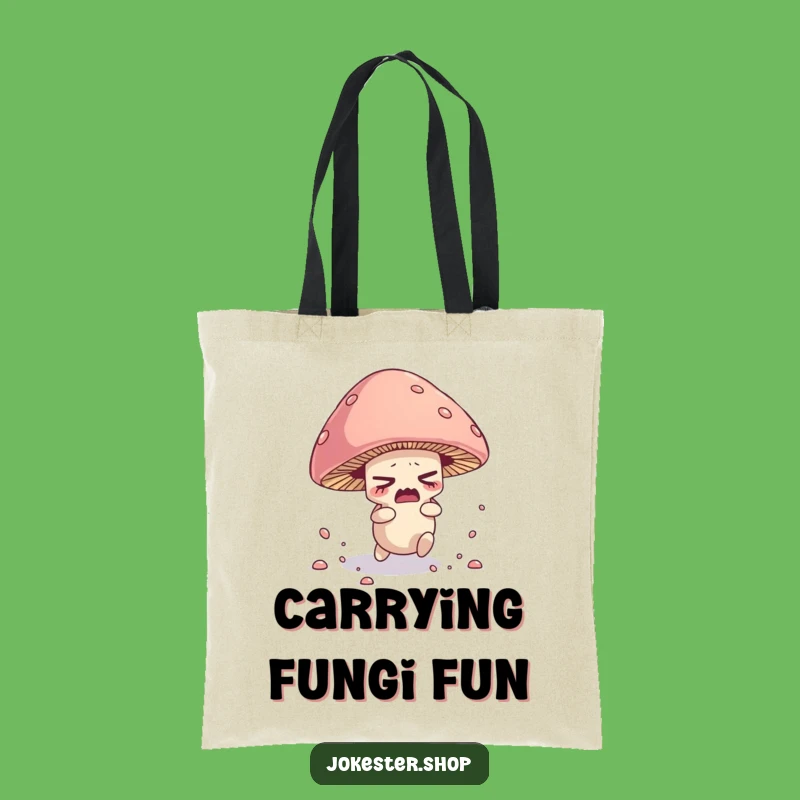 Funny Mushroom Tote Bag - Tripping Spore Character Fungi Bag Funny Gift