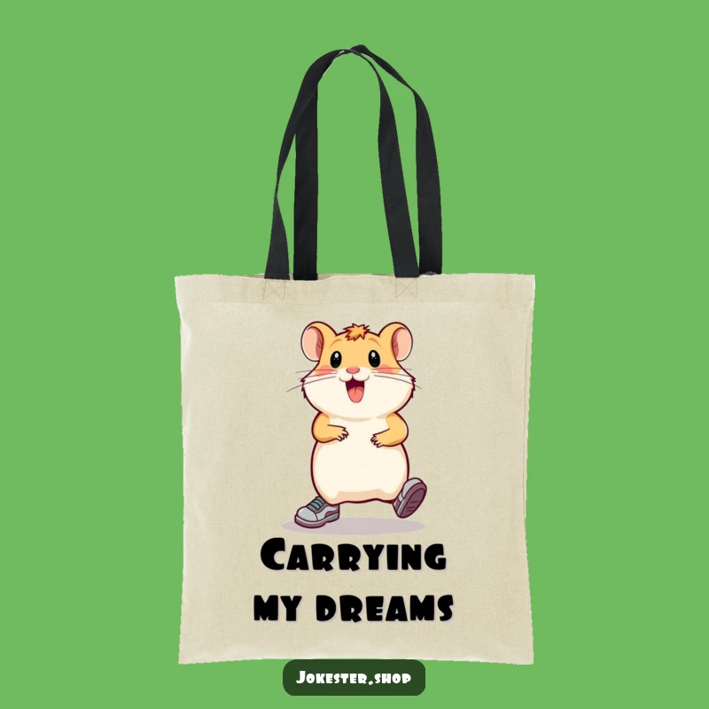 Funny Hamster Shopping Tote: Durable & Hilarious Gift for Eco-Conscious Fun Lovers
